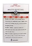 SabelAX Pulsera Roja 7 Nudos y Pulsera Ojo Turco,...